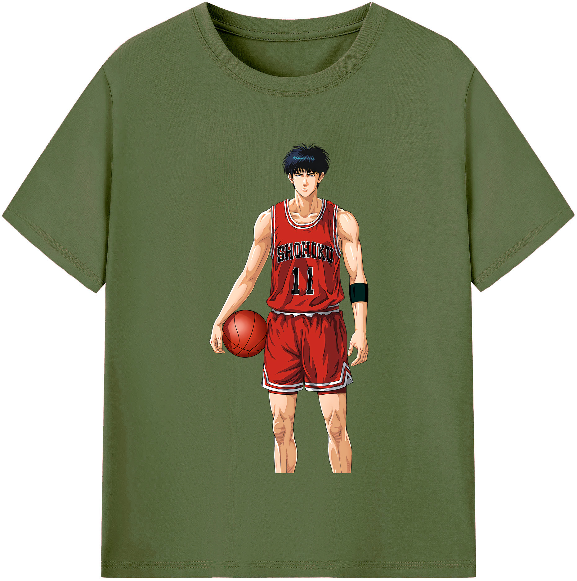 SLAM DUNK／スラムダンク 綿100％半袖Tシャツ（フロントプリント）